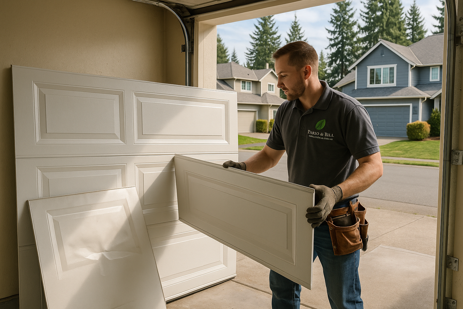 Garage Door Panel Replacement service in Stockton